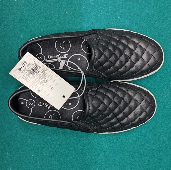 Cat & Jack Shoes Cat And Jack Black Slip On Shoes Poshmark